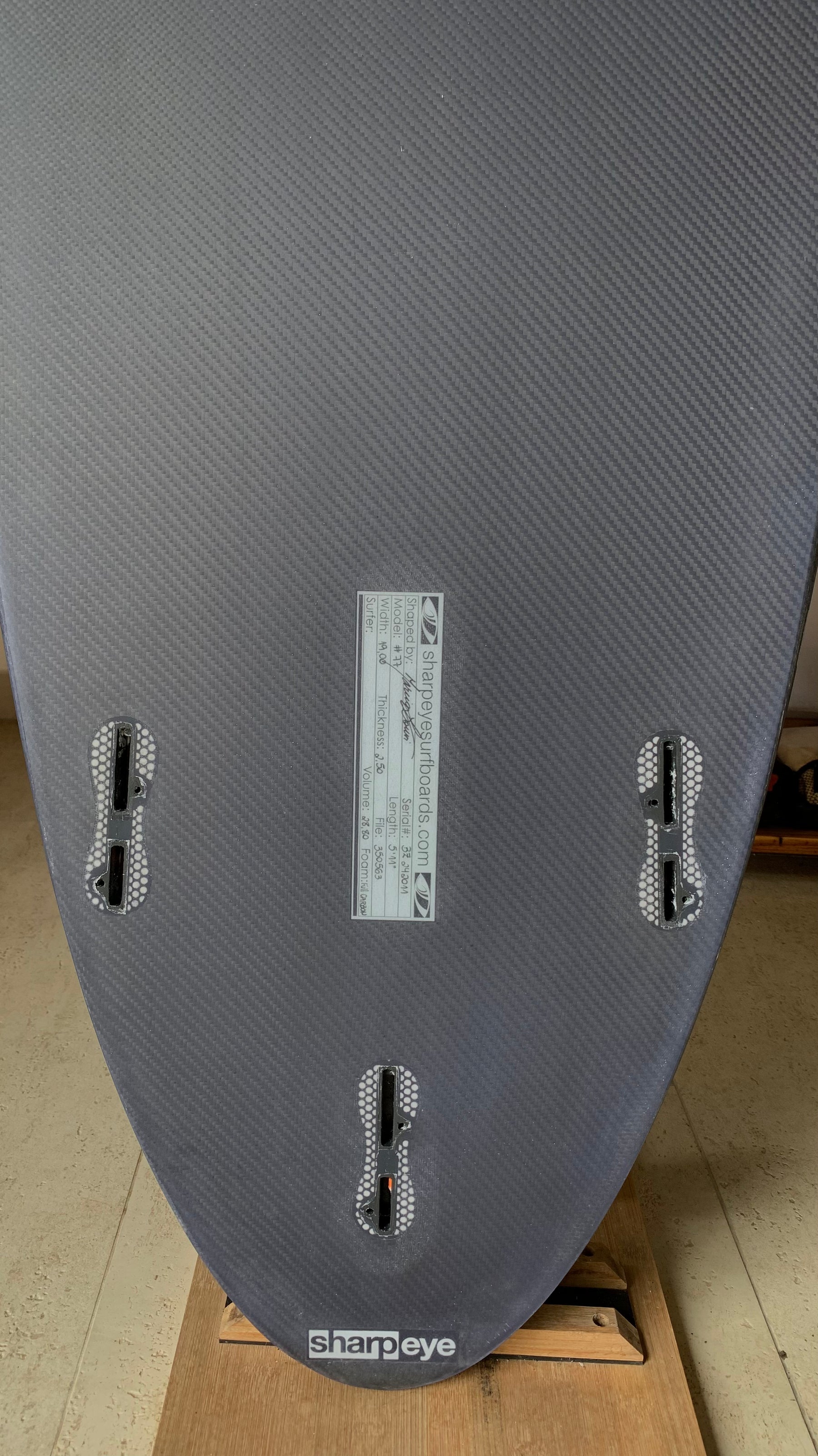 Prancha de Surf Sharpeye #77 Full Carbon 5'11'' 28.8L