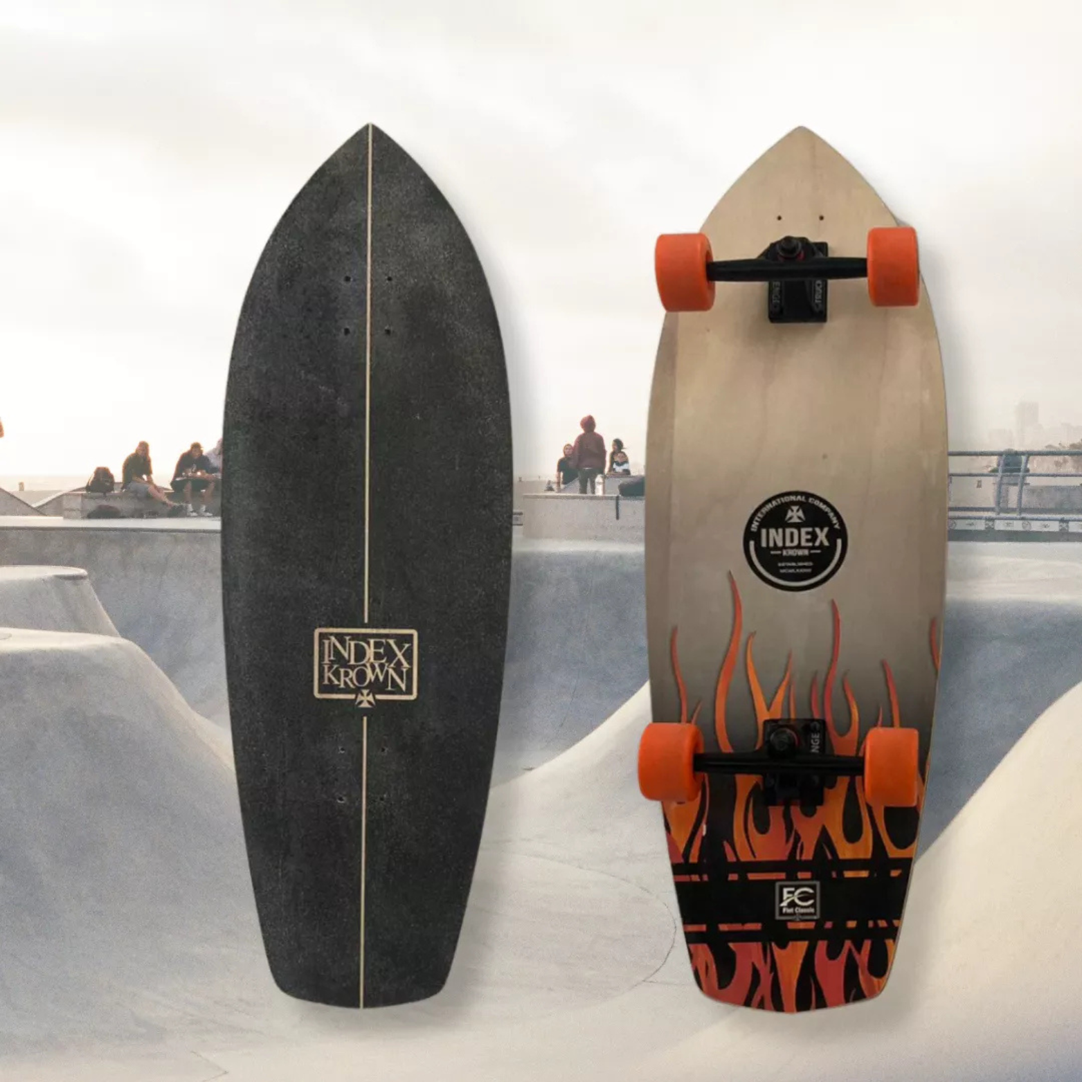 Skate Simulador Do Surf Shape Flat Classic Index Krown