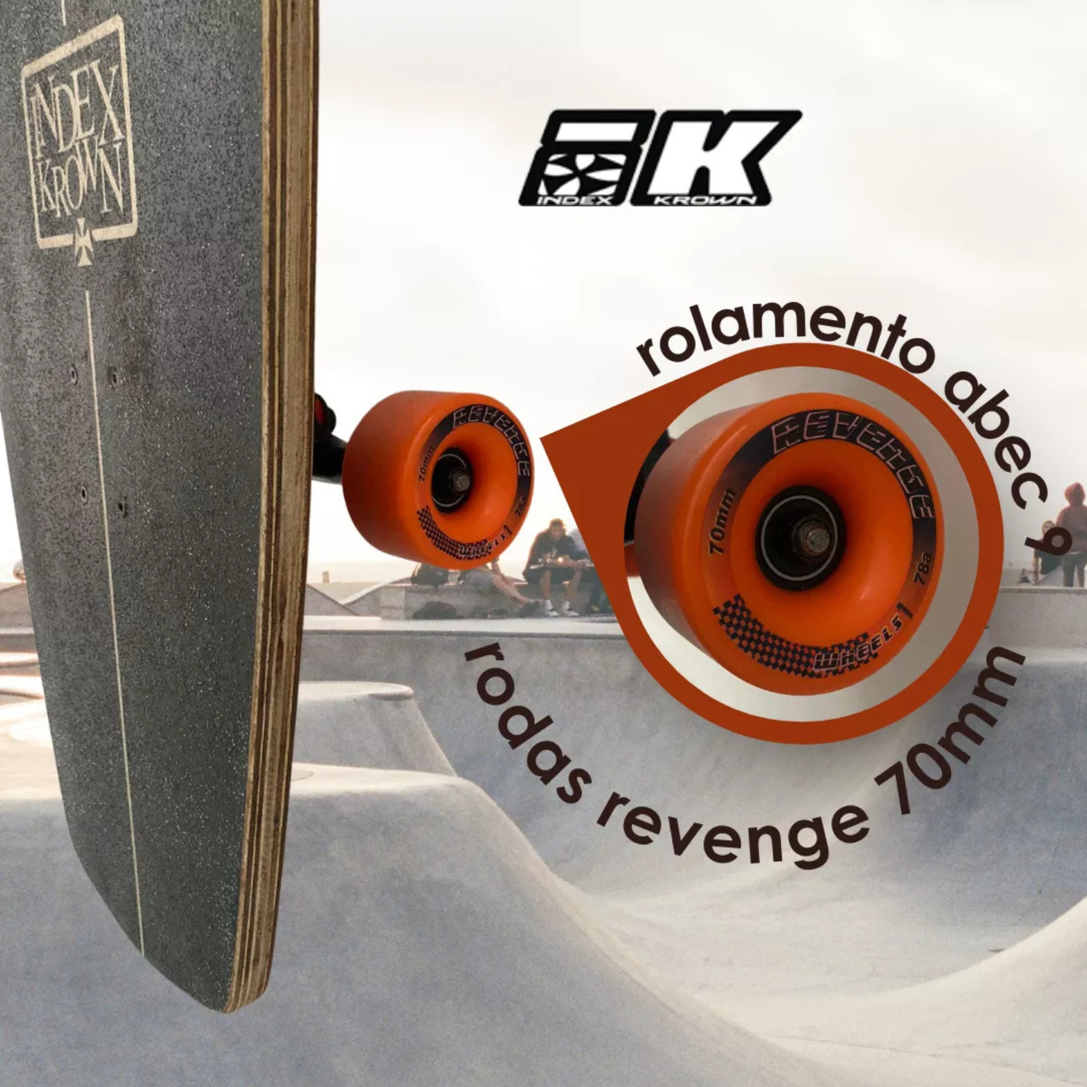 Skate Simulador Do Surf Shape Flat Classic Index Krown
