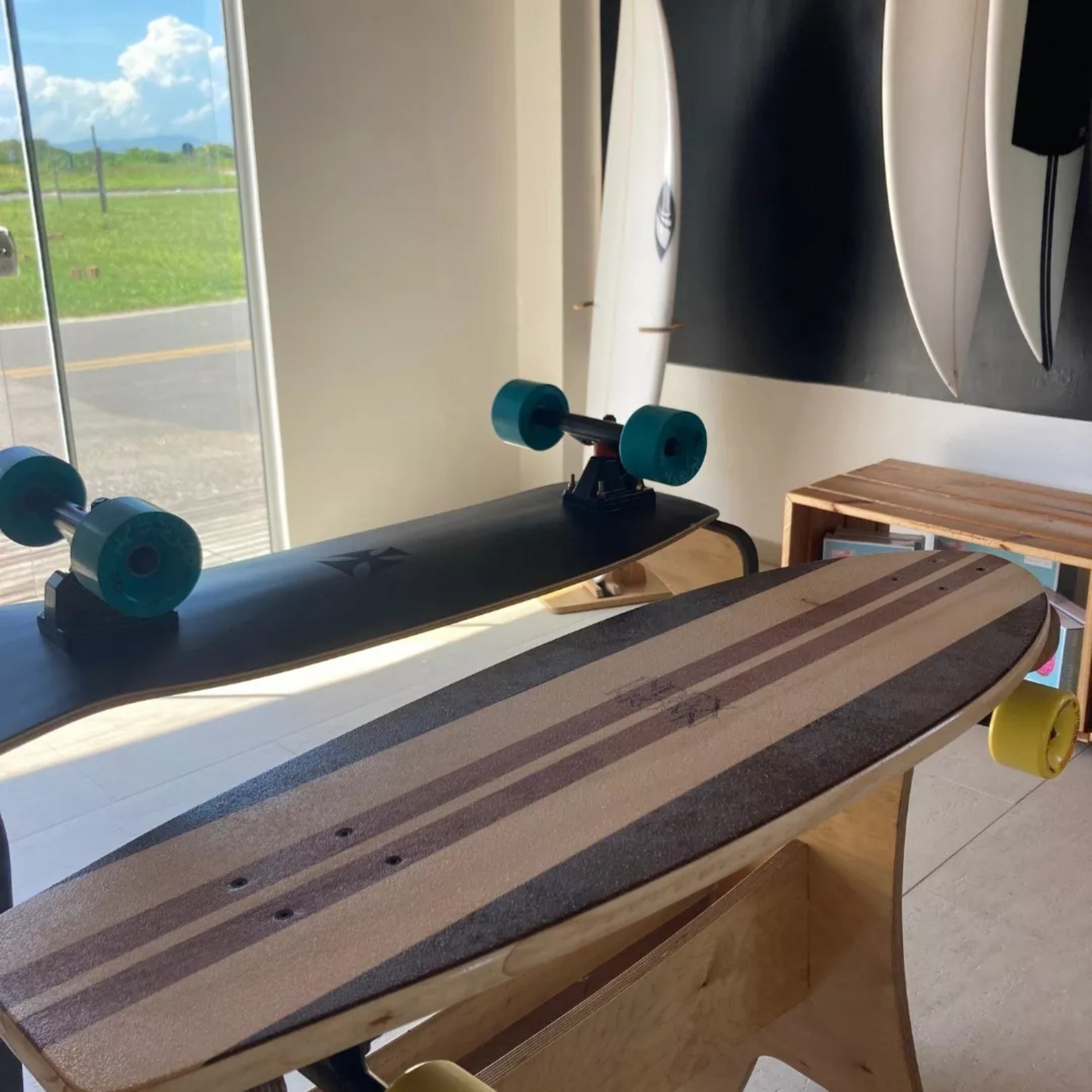 Skate Simulador Do Surf Shape Flat Classic Index Krown