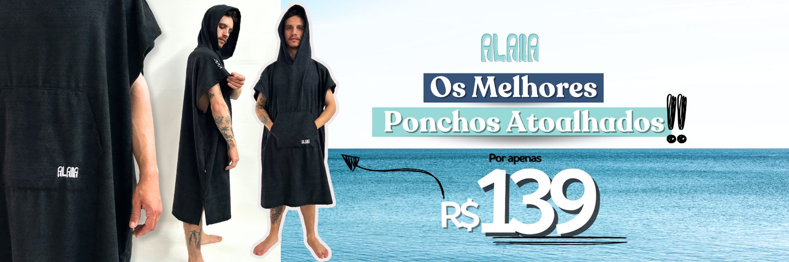 poncho atoalhado premium troca de roupa prática e secagem rápida pós surf e natação