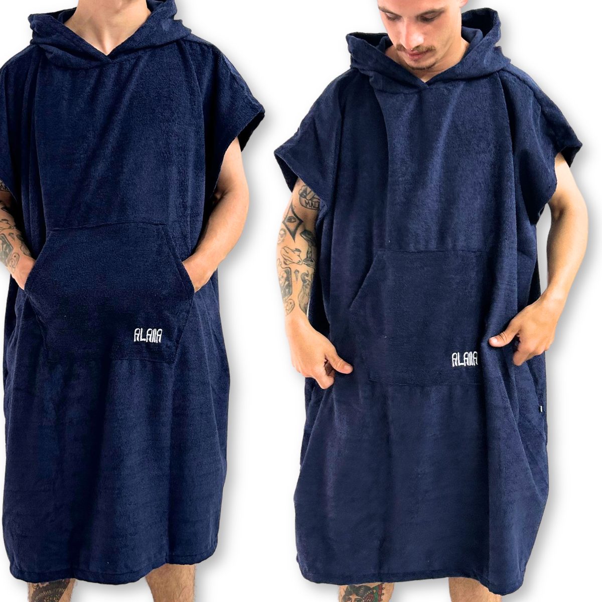 poncho atoalhado azul alaia surf shop