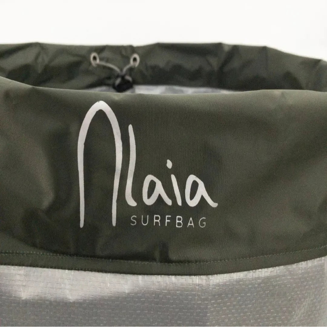 surfbag de lona prata para trocar de roupa pós surf