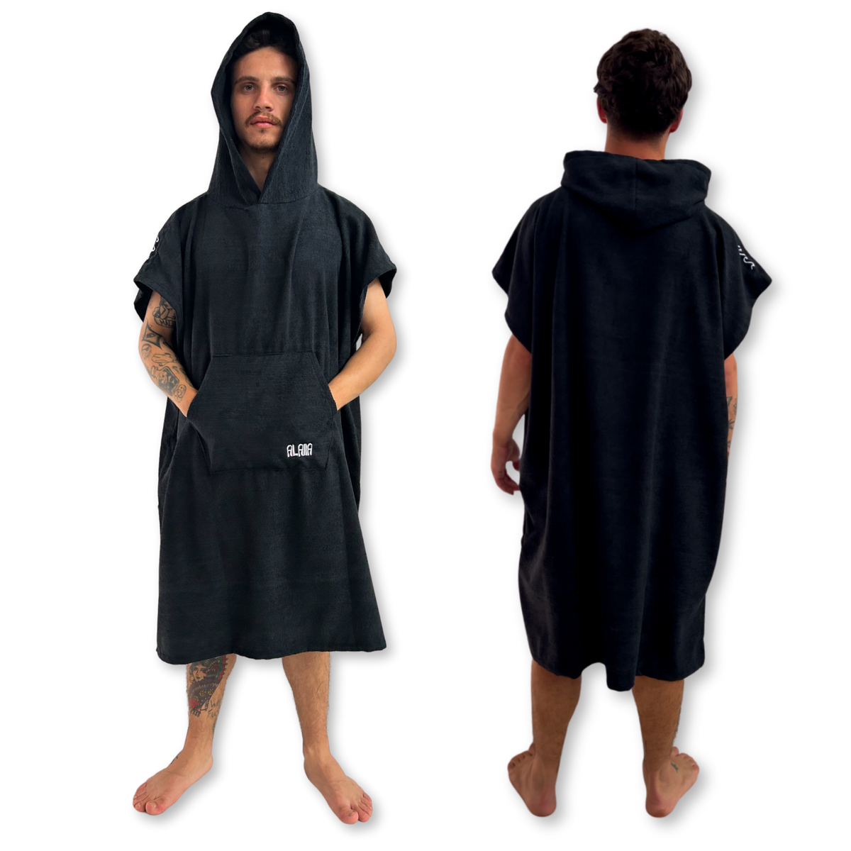 Roupão Poncho Preto