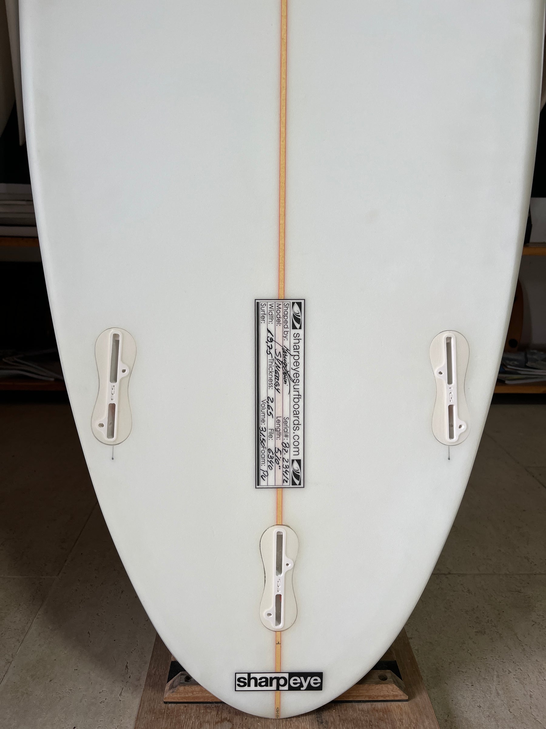 Sharpeye Synergy 5’10” 31.5L