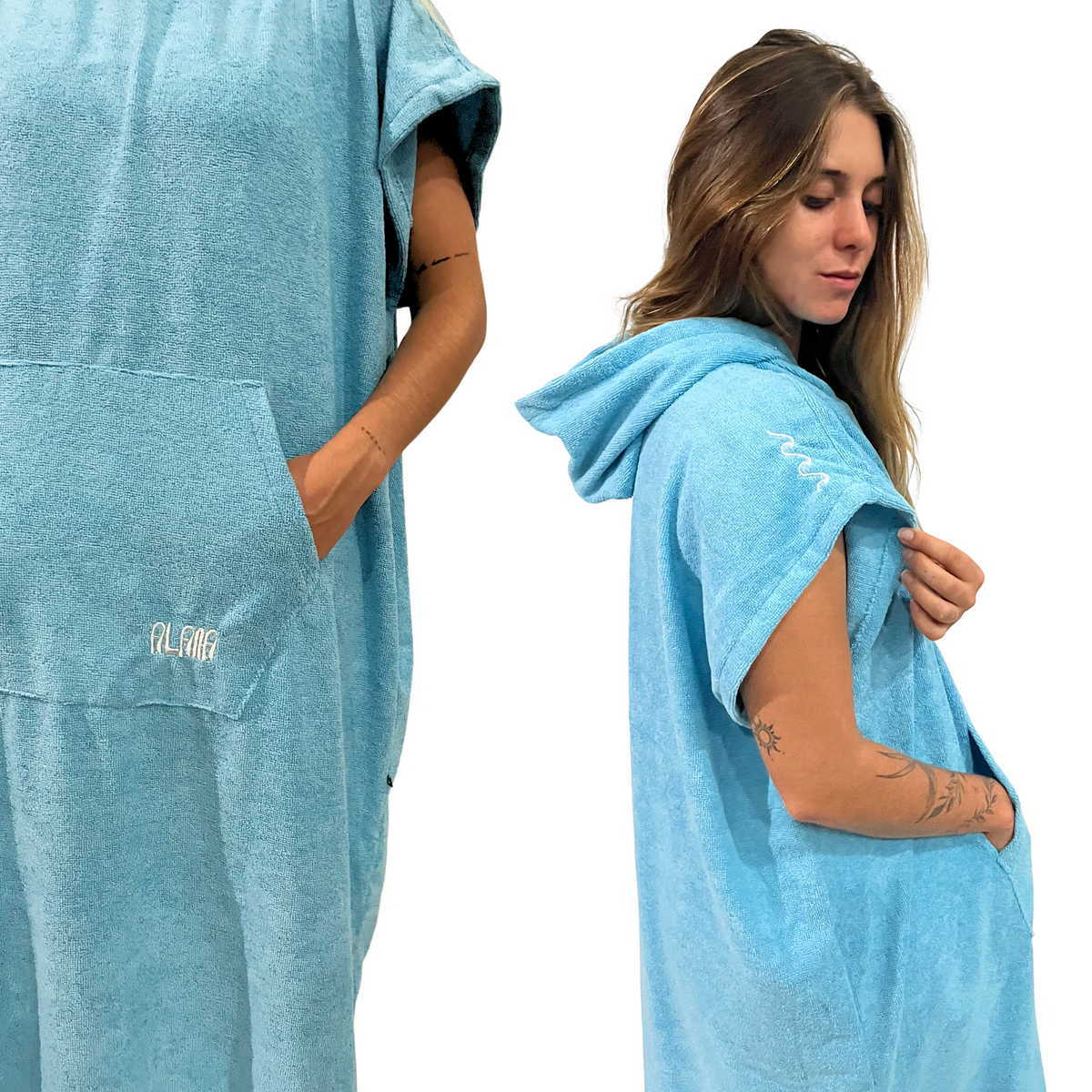 poncho azul piscina edição limitada 