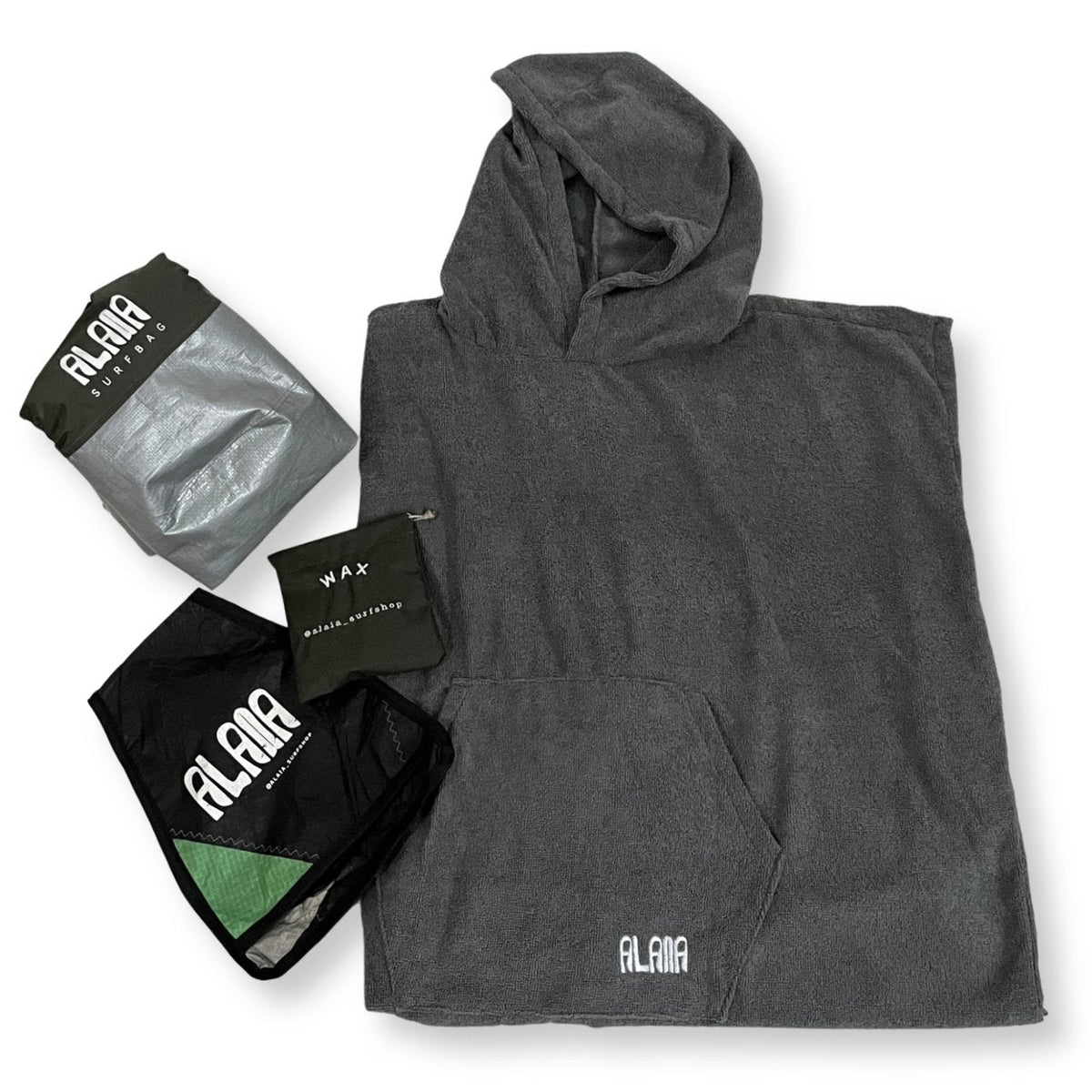 kit surf alaia surfshop poncho e surfbag 