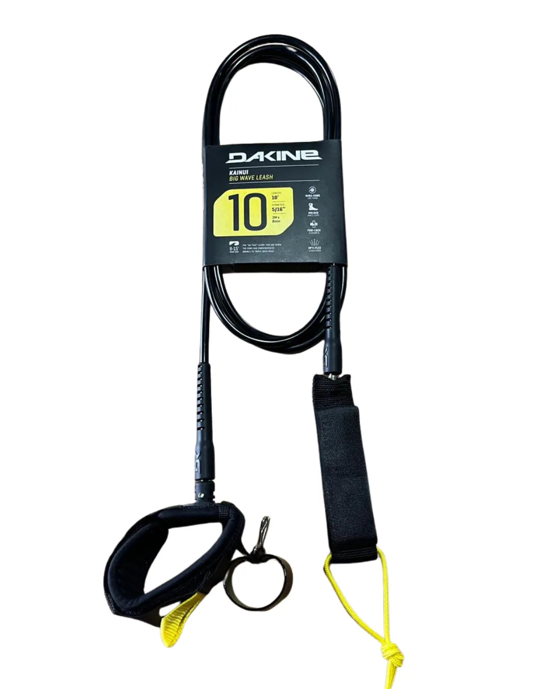 Leash Dakine Kainui Big Wave 10 pés para surf em ondas grandes com tornozeleira reforçada