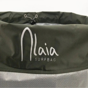 surfbag de lona prata para trocar de roupa pós surf